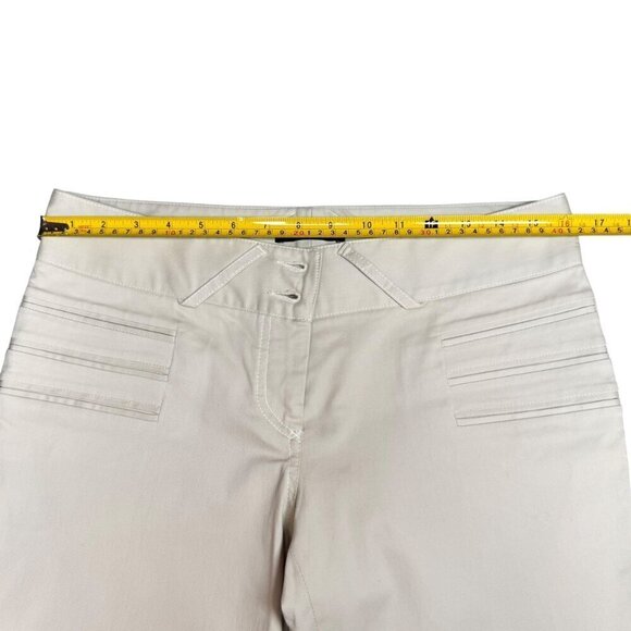 Dolce & Gabbana Vintage Cream Cotton Twill Mid-Rise Slacks Pants Sz. 8 - Picture 9 of 16
